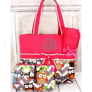 3 pc Diaper Bag Set- Tons of Patterns Available
